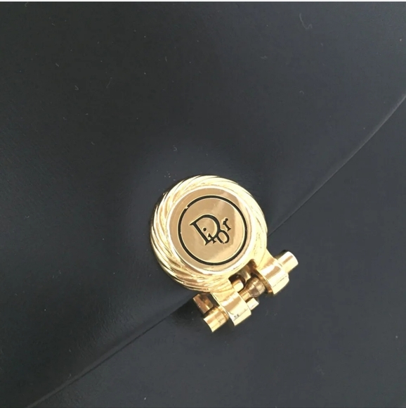 Christian Dior Black Leather Chain Shoulder Bag - Picture 10 of 10